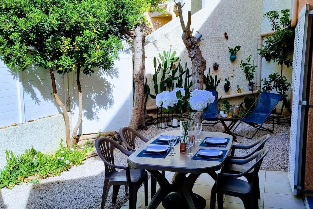 Le Marine Rez De Jardin Direct Plage Parking Prive Climatise Sete Exterior photo
